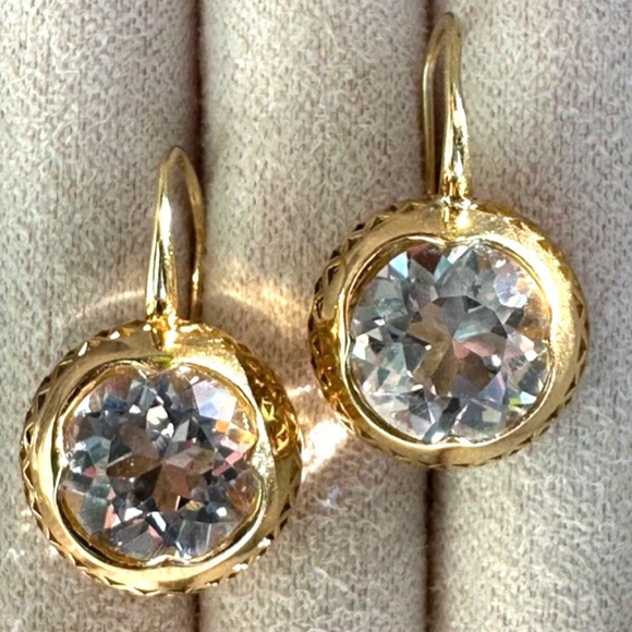 Ray Griffiths Jewelry - Designer RAY GRIFFITHS ~ Solid 18K Yellow Gold Quatrefoil Crownwork Earrings EXC